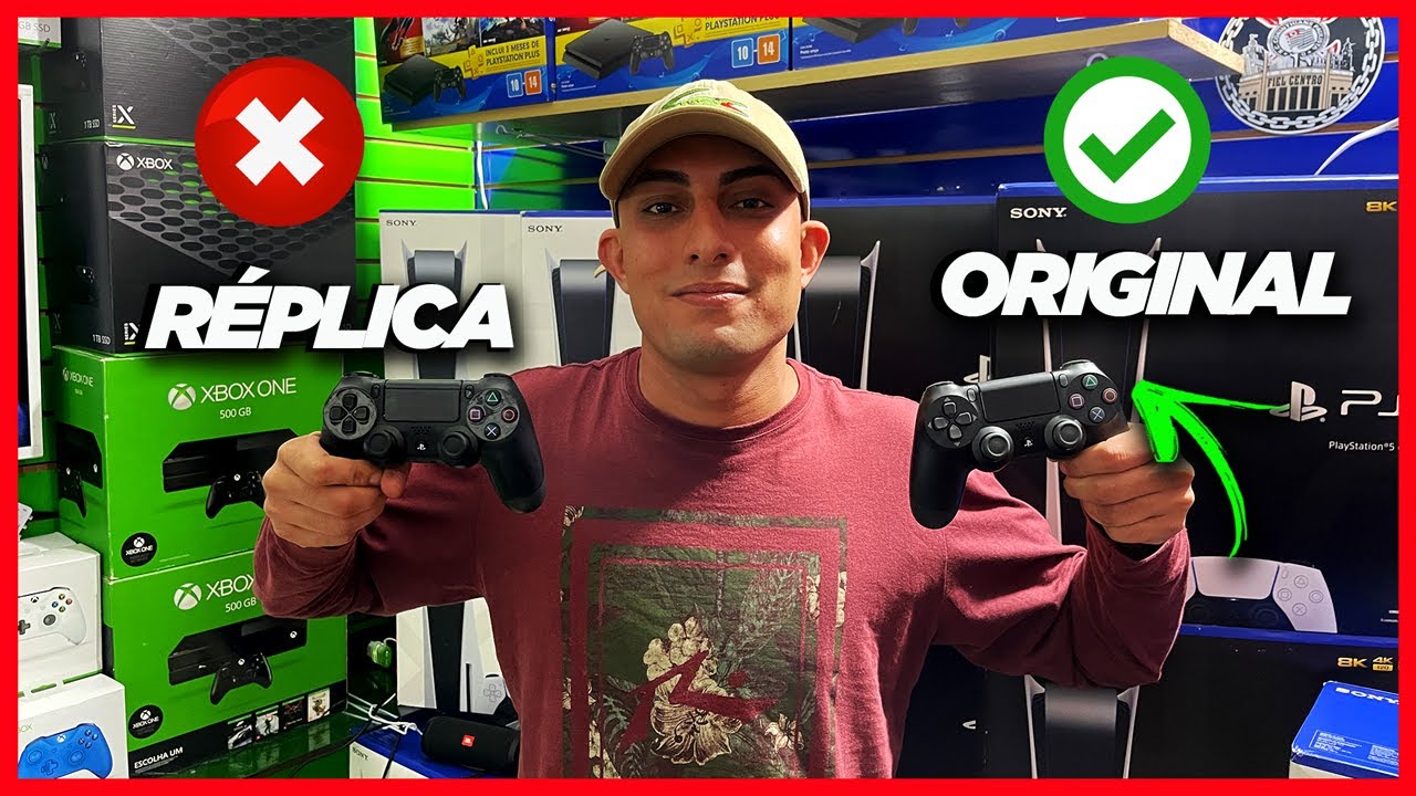 COMO IDENTIFICAR UMA R&Eacute;PLICA DO ORIGINAL! CONTROLE DE PS4 (2021