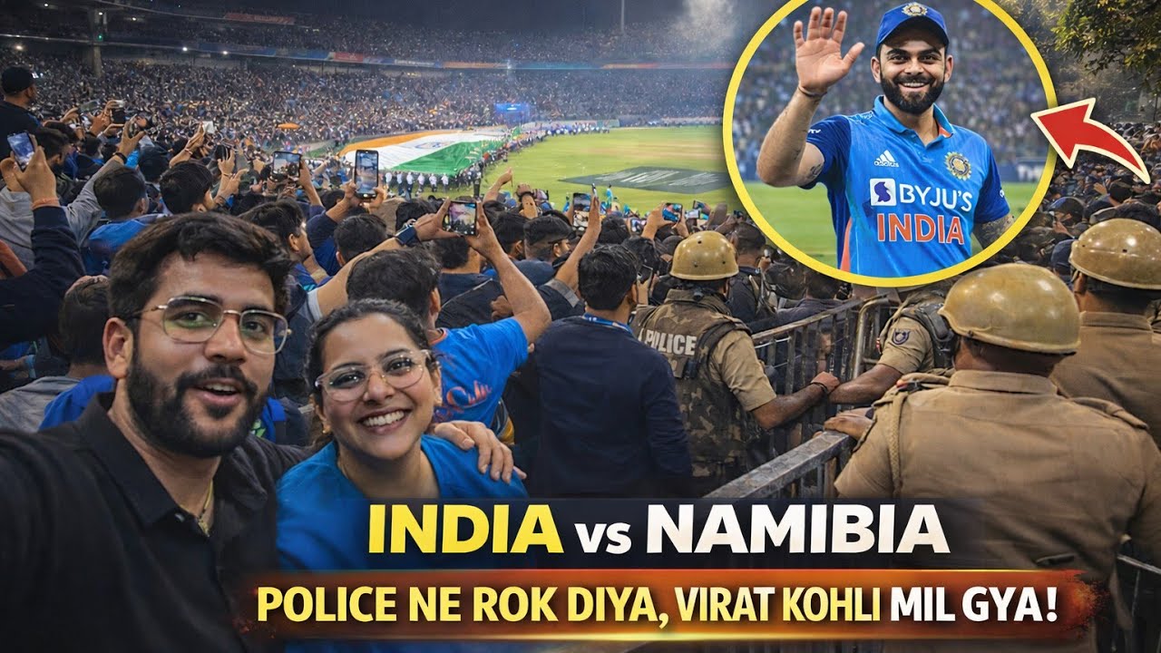 Virat Kohli Se Mulakat 😍 India vs who 🤔 Match Vlog | Police Ne Entry Rok Di!