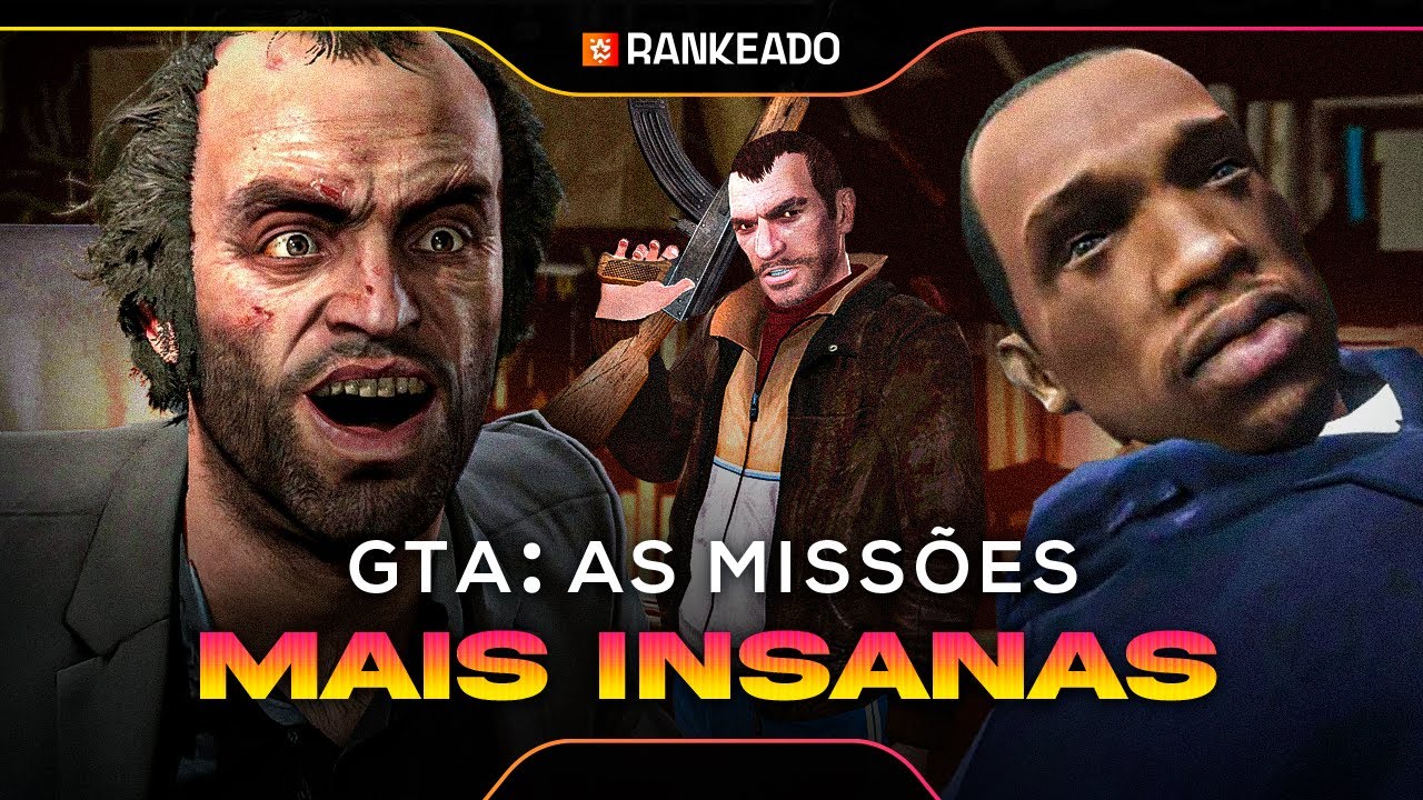 GTA: TOP 10 MISSÕES mais INSANAS | Rankeado