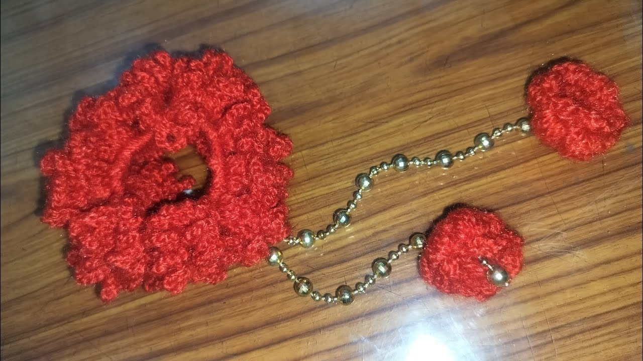 Prettiest crochet scrunchy #funny #fun #youtubeshorts #video #viral #viralvideo #crochet #youtube 