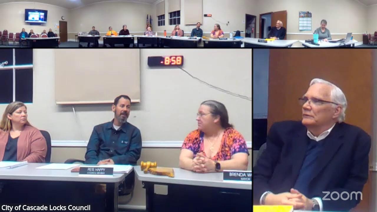 City of Cascade Locks Council's Zoom Meeting