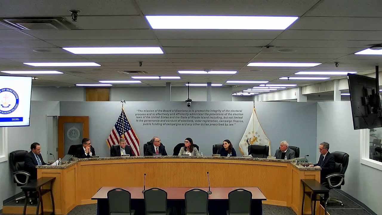 December 10, 2025 Meeting of the Rhode Island Board of Elections