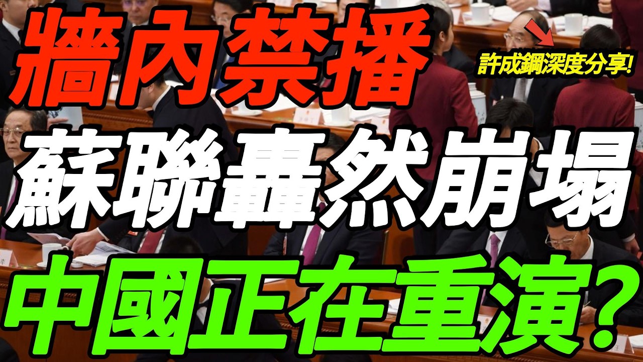 【墙内禁播】许成钢：苏联一步步完蛋，极权国家太像了！全程炸裂！