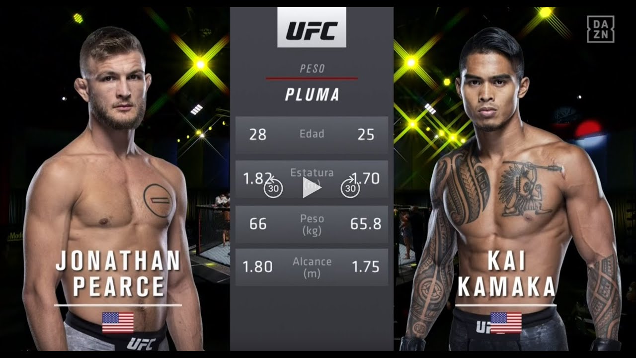 🥊 UFC JONATHAN PEARCE VS KAI KAMAKA 28/11/2020 FULL FIGHT 🥊