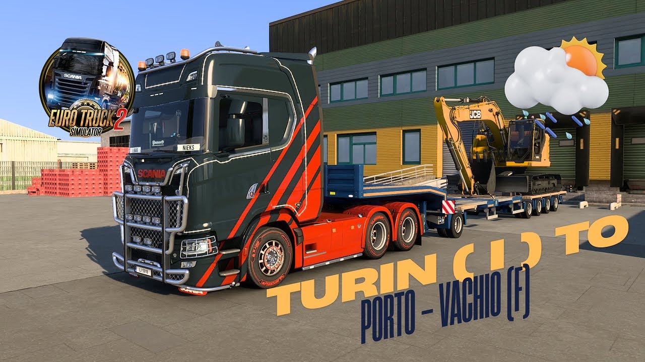 EURO TRUCK SIMULATOR 2 - HEAVY CARGO - TURIN (I) TO PORTO-VECCHIO (F)