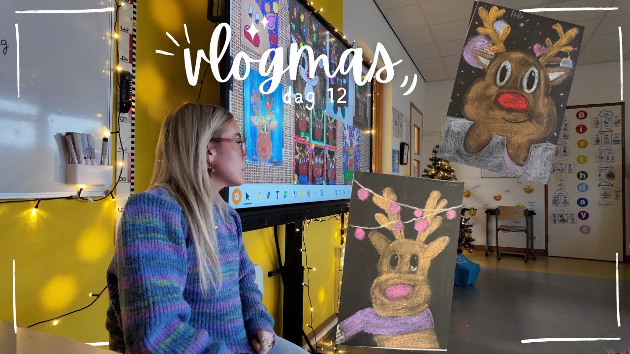 Leuke knutsel & paarse vrijdag in de klas | vlogmas dag 12