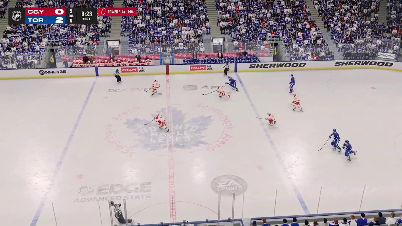Flames vs Maple Leafs vs 25-26 Season Full Game simulation NHL 25
