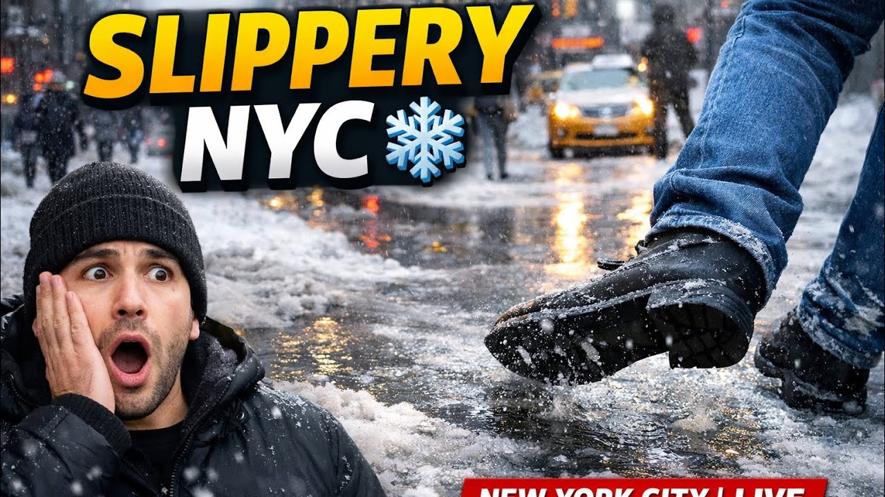 Live After Snow ❄️ Dangerous Slippery Streets of New York City | USA Winter 2026