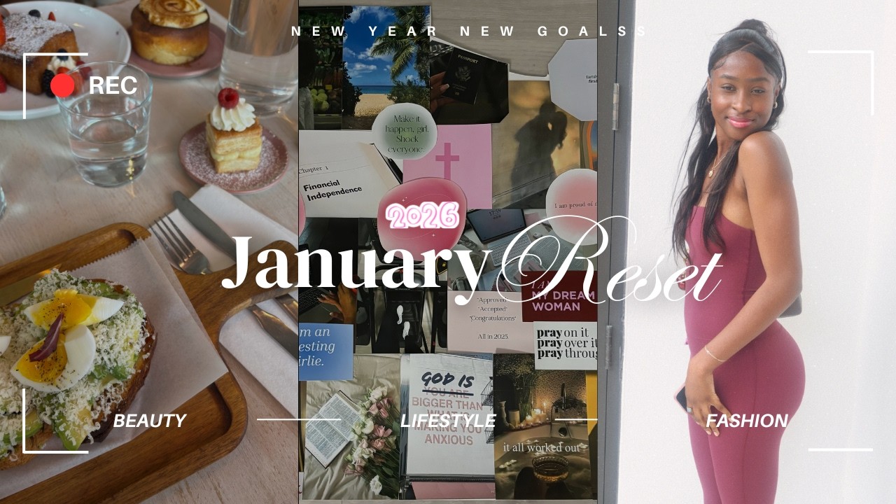 January Reset: vision board, goals, rebrand, brunch 💌🤍