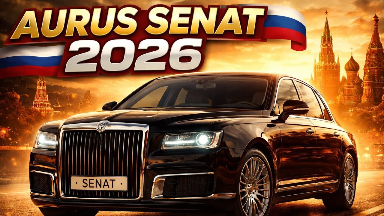 Aurus Senat 2026 Golden & Armored — Роскошный и бронированный автомобиль России