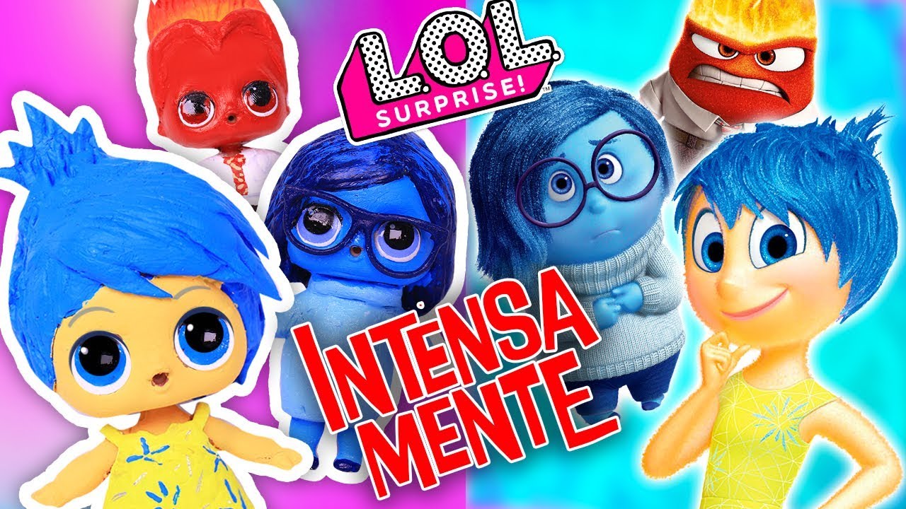 INTENSAMENTE 😃ALEGRIA 🔥FURIA 😫TRISTEZA en Muñecas LOL Sorpresa - Transformaciones Fantásticas