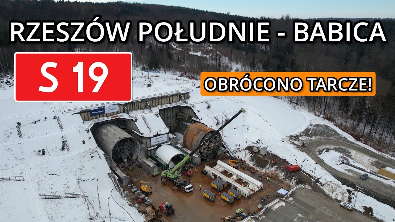 Budowa drogi ekspresowej S19 Rzeszów Południe - Babica. Obrócono tarczę TBM!