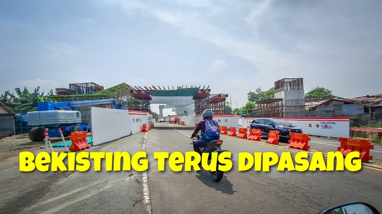 Bekisting Portal Pier P55 Tol Jogja-Solo Terus Dipasang Dari Sisi Utara