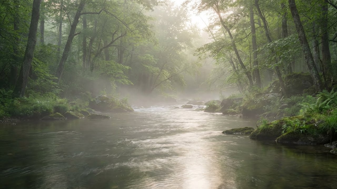 Calming River Sounds Among Trees – Daily Nature Medicine to Relax the Mind