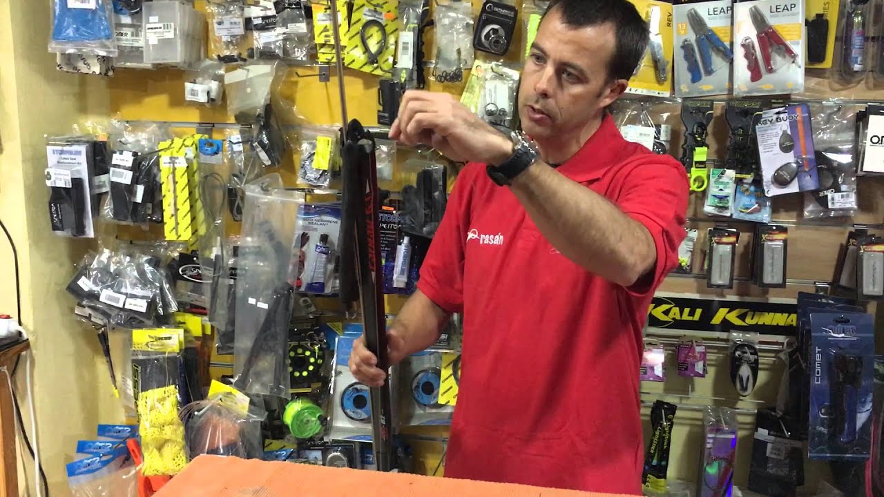 Cómo montar un arpón de pesca submarina