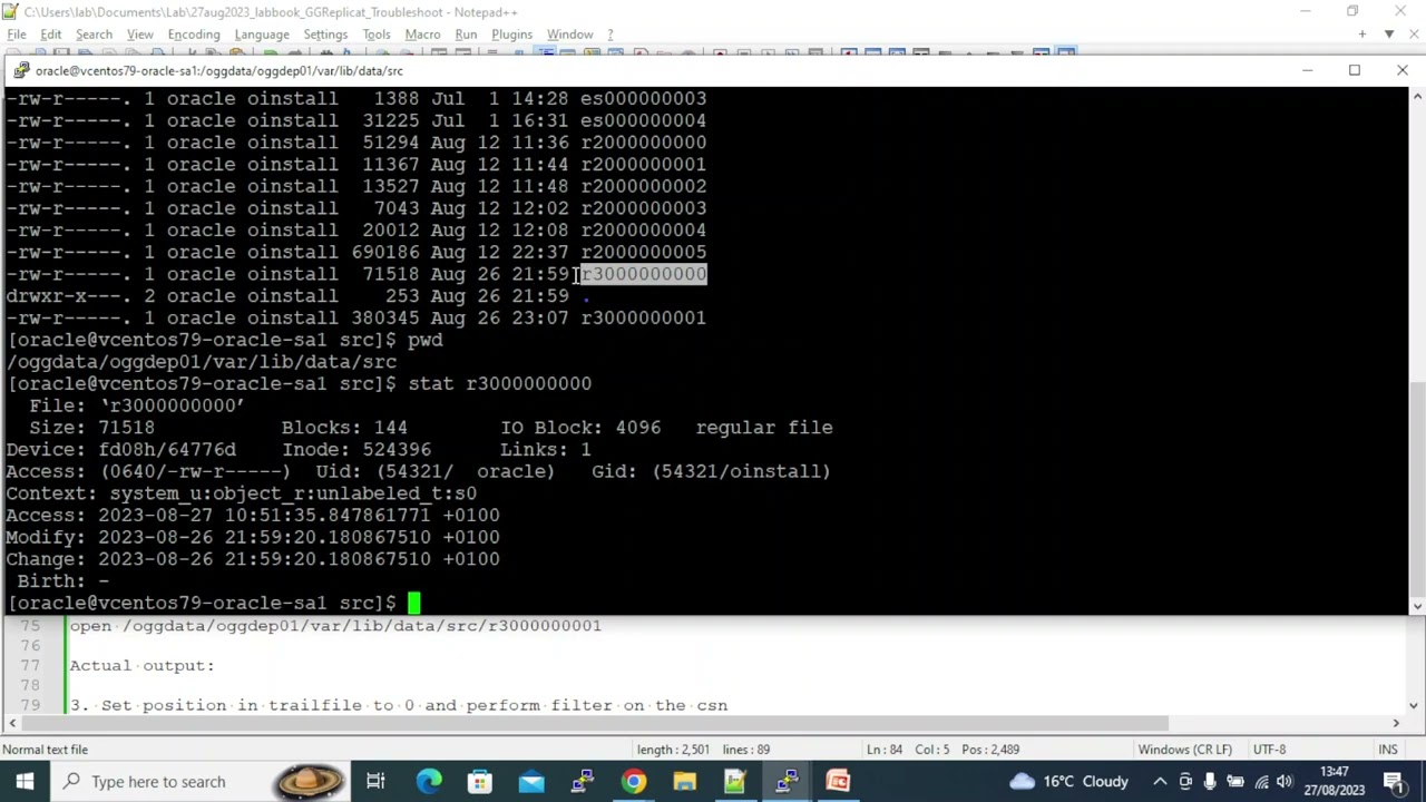 Oracle Golden Gate logdump utility to troubleshoot replication issues -  Microservice Architecture