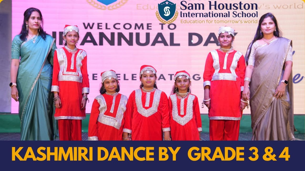 KASHMIRI DANCE BY GRADE 3 & 4 GIRLS AT SAM HOUSTON INTERNATIONAL SCHOOL