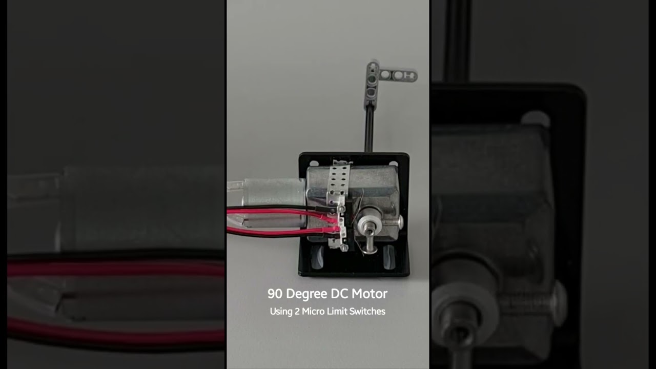 90 Degree DC Motor Using 2 Micro Limit Switches And Arduino Mega