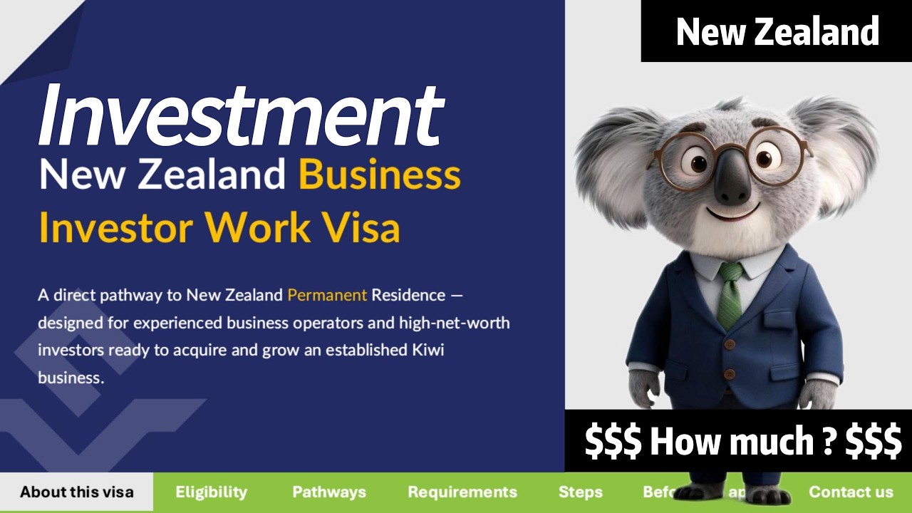 New Zealand Immigration | Business Investor Work Visa | $1 Million +