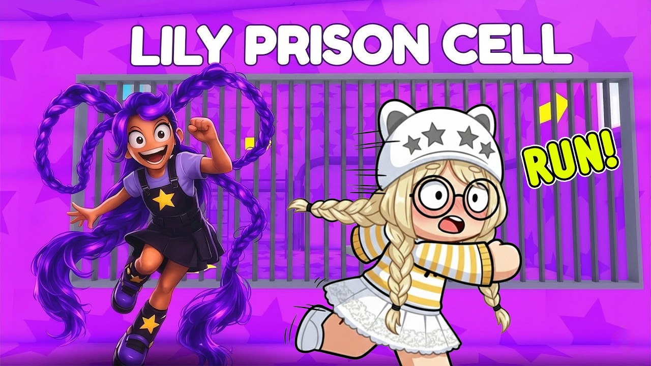 ESCAPING LILY LOVEBRAIDS PRISON RUN IN ROBLOX (OBBY)