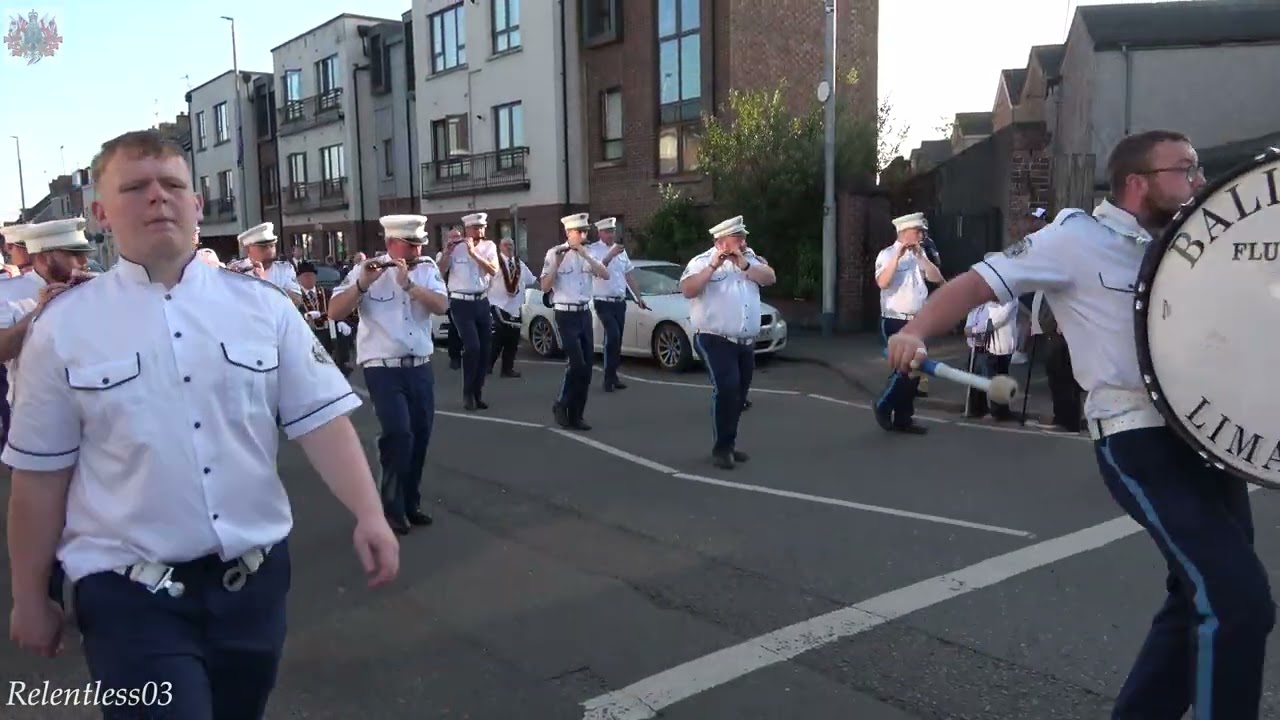 Ballyquin F.B. @ Co. Antrim Black Saturday Parade ~ Ballymena ~ 31/08/24 (4K)