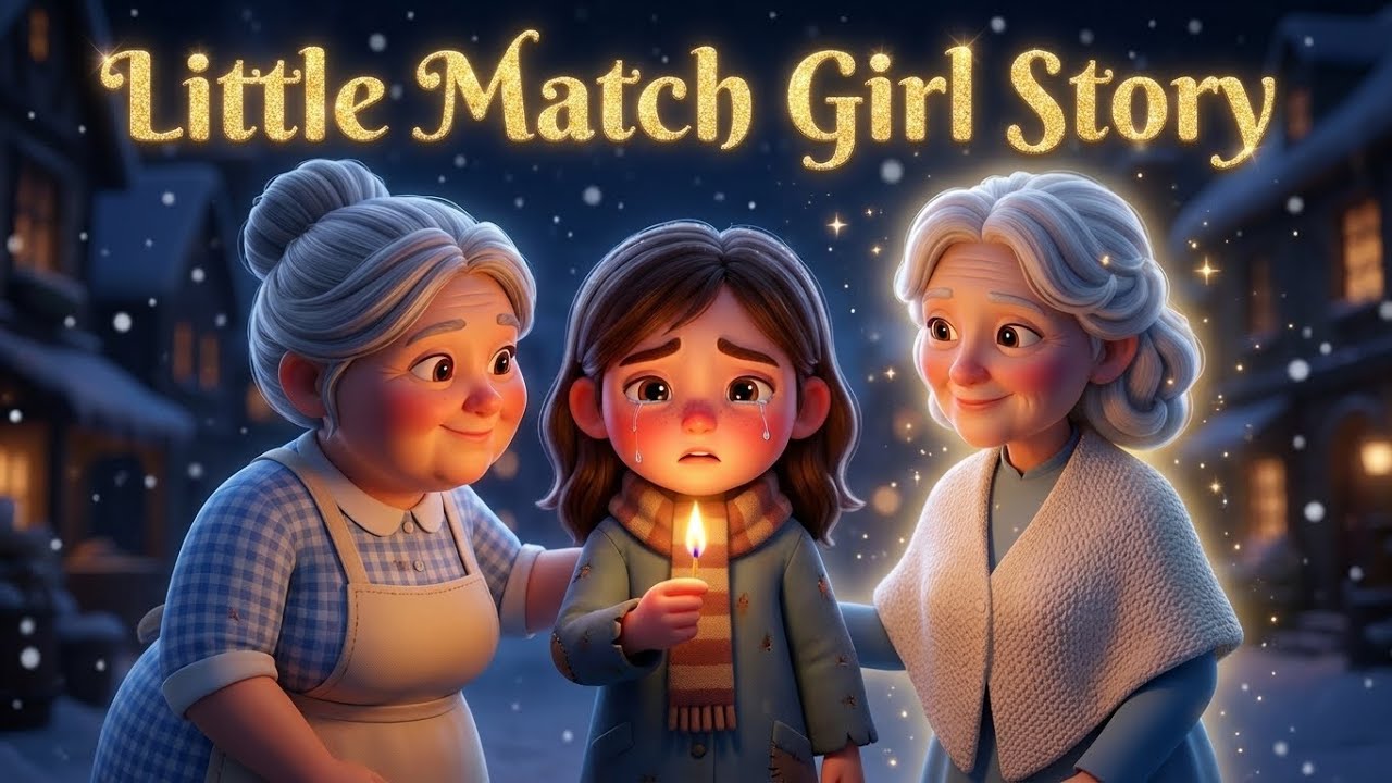 Little Match Girl Story  Emotional Christmas Animation for Kids & Teens