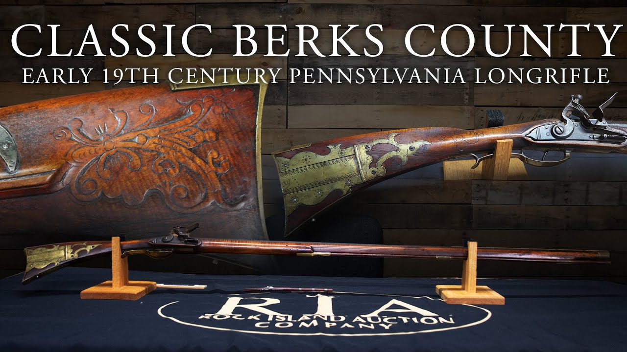 Angstat Attributed Berks County Pennsylvania Longrifle  | Featured in 