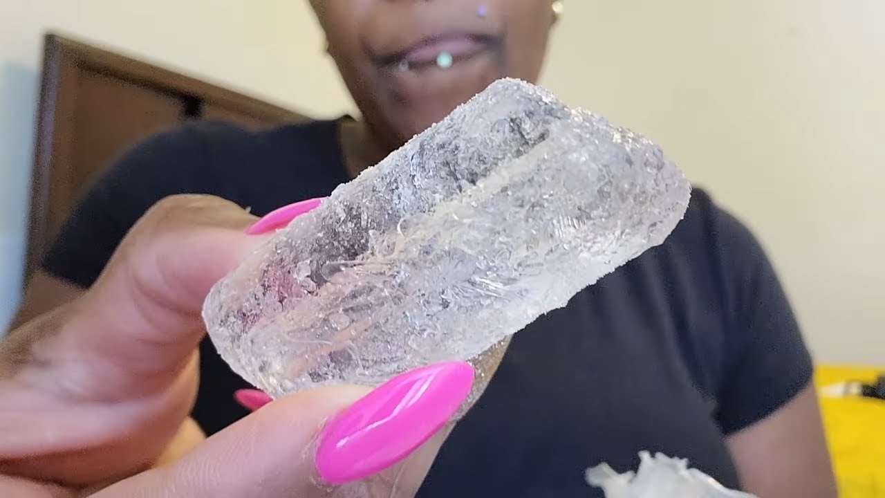 TUBE ICE | BAG | #iceeating #asmr #asmrice