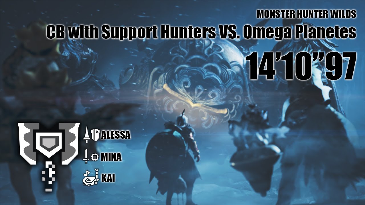 MHWilds CB Hunting with Support Hunters VS. Omega Planetes 14'10