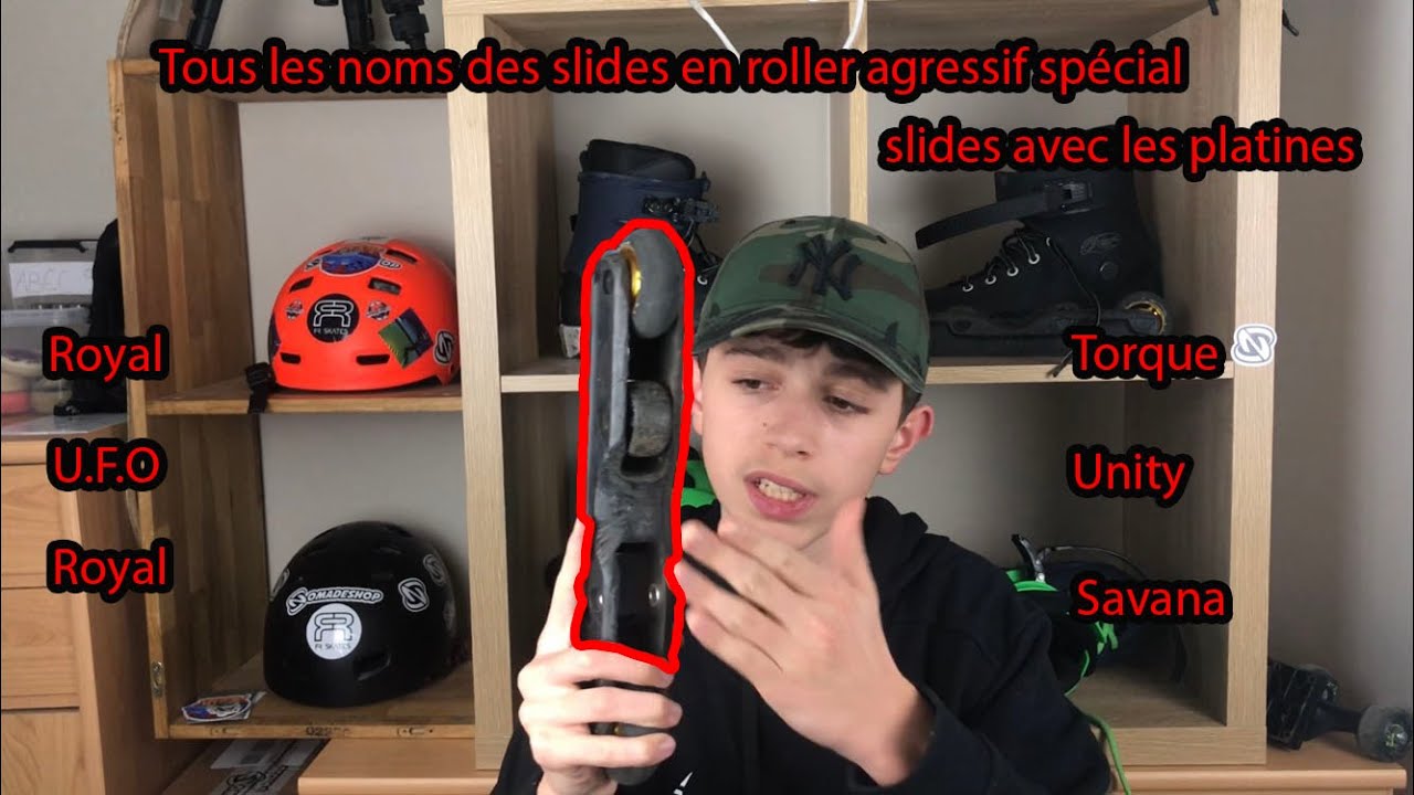 LISTE DES SLIDES EN ROLLER AGRESSIF POUR DÉBUTER #1 (H-block) !!! Nom des slides en roller agressif