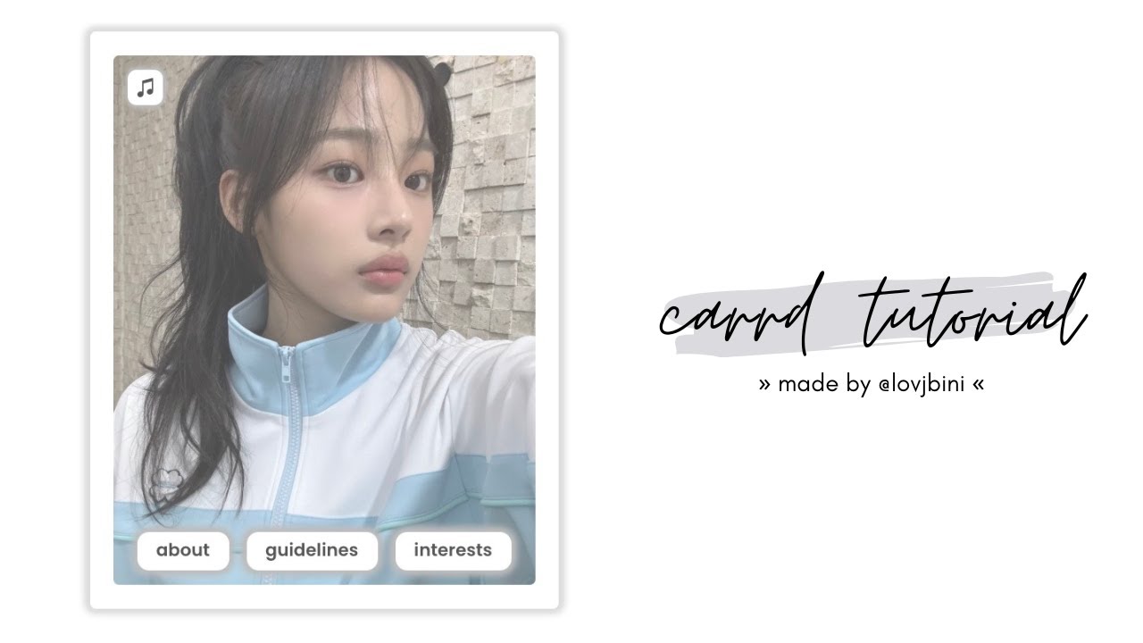pretty & simple (interactive) carrd tutorial &mdash; &copy; flopxiao, blo8ds