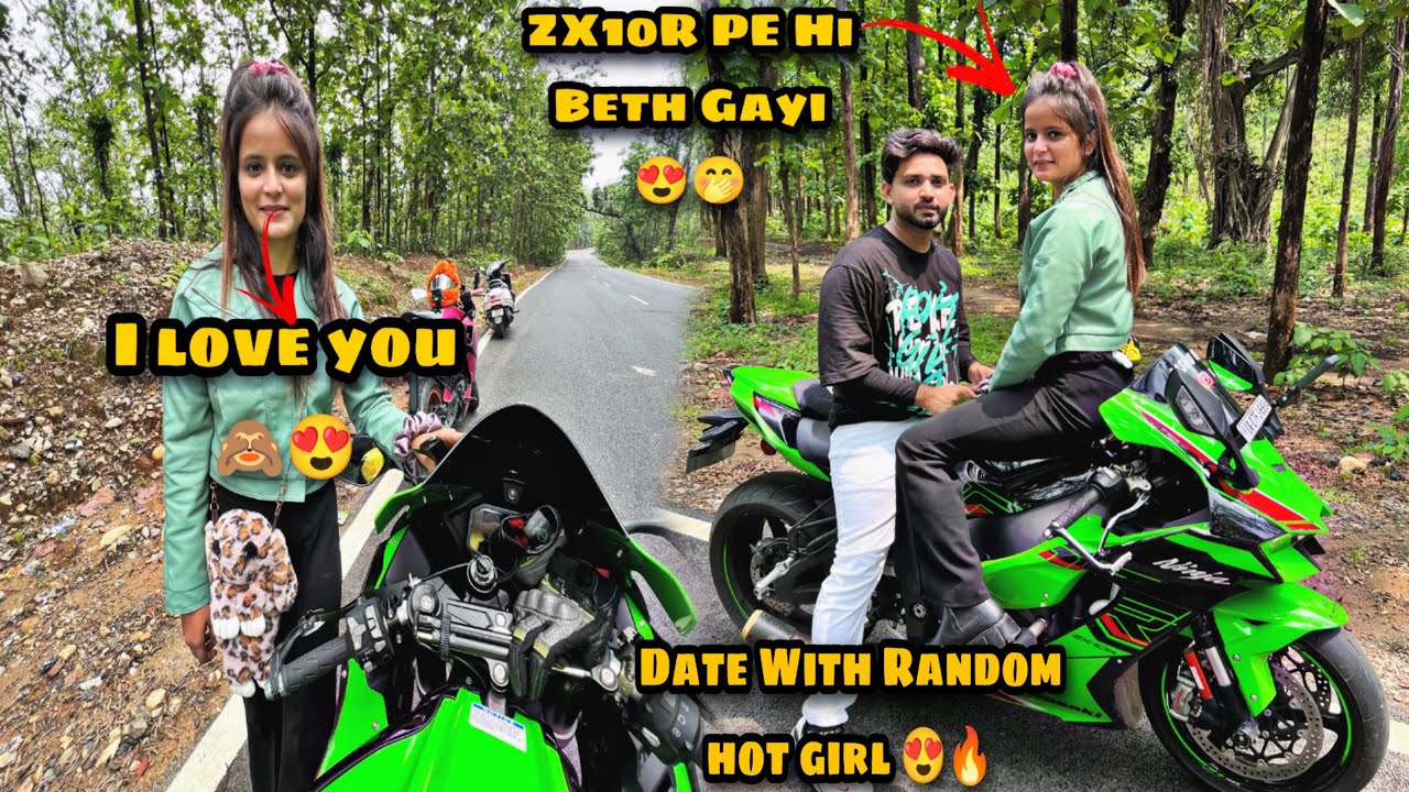 Hot Random KTM Rider Girl Ask For Coffee Date🙈😍 || She Asking Ride on My Superbike Zx10r 🙈😍||