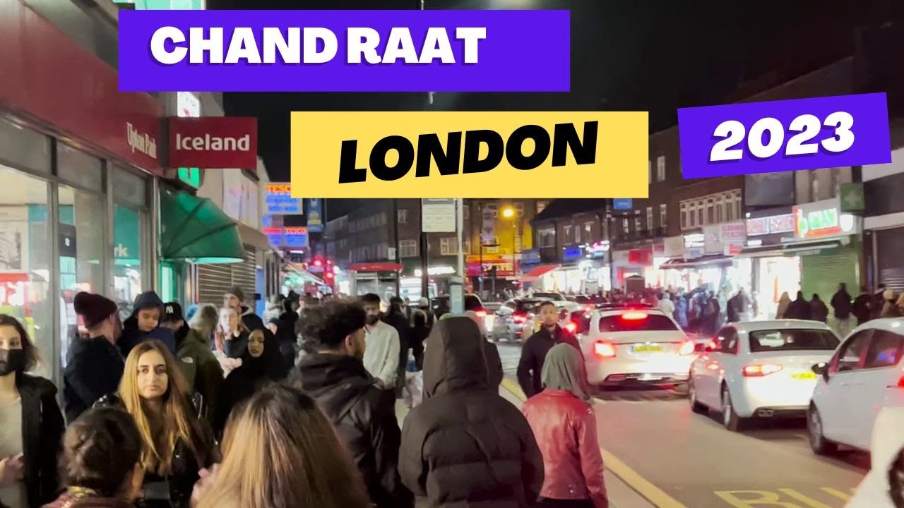 Chand Raat Walking Tales London 2023 🌙 | Green Street || Waqar Hassan Vlogs