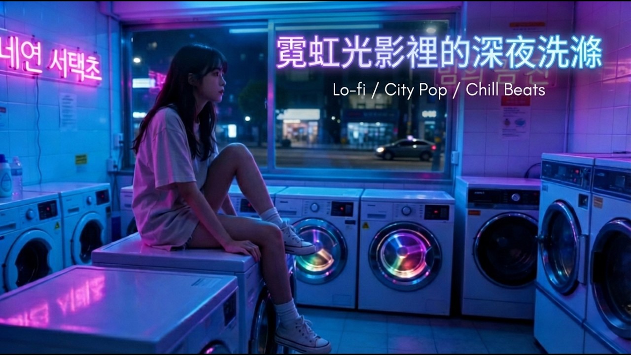 [𝐏𝐥𝐚𝐲𝐋𝐢𝐬𝐭] 深夜限定：這台洗衣機，專門清洗一整天的壞心情。｜Relaxing , Sleep Music | Work, Study |#relaxing #lofi #citypop