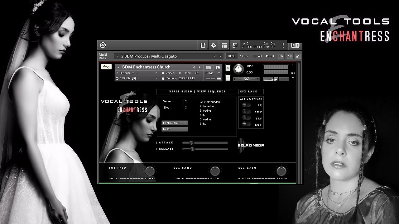 Bela D Media | Voices for Kontakt | Vocal Tools Enchantress Live Play