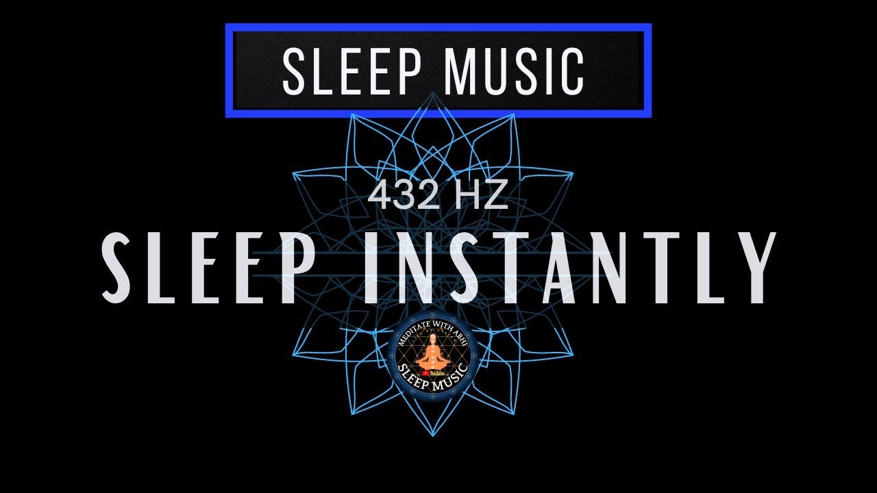BLACK SCREEN SLEEP MUSIC ❯ 432 Hz Solfeggio Frequency ❯ SLEEP INSTANTLY