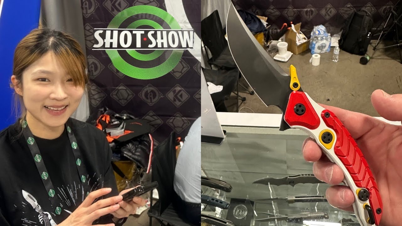 Maxace Knives at Shot Show 2025   The new Dragon Knight is on display !!