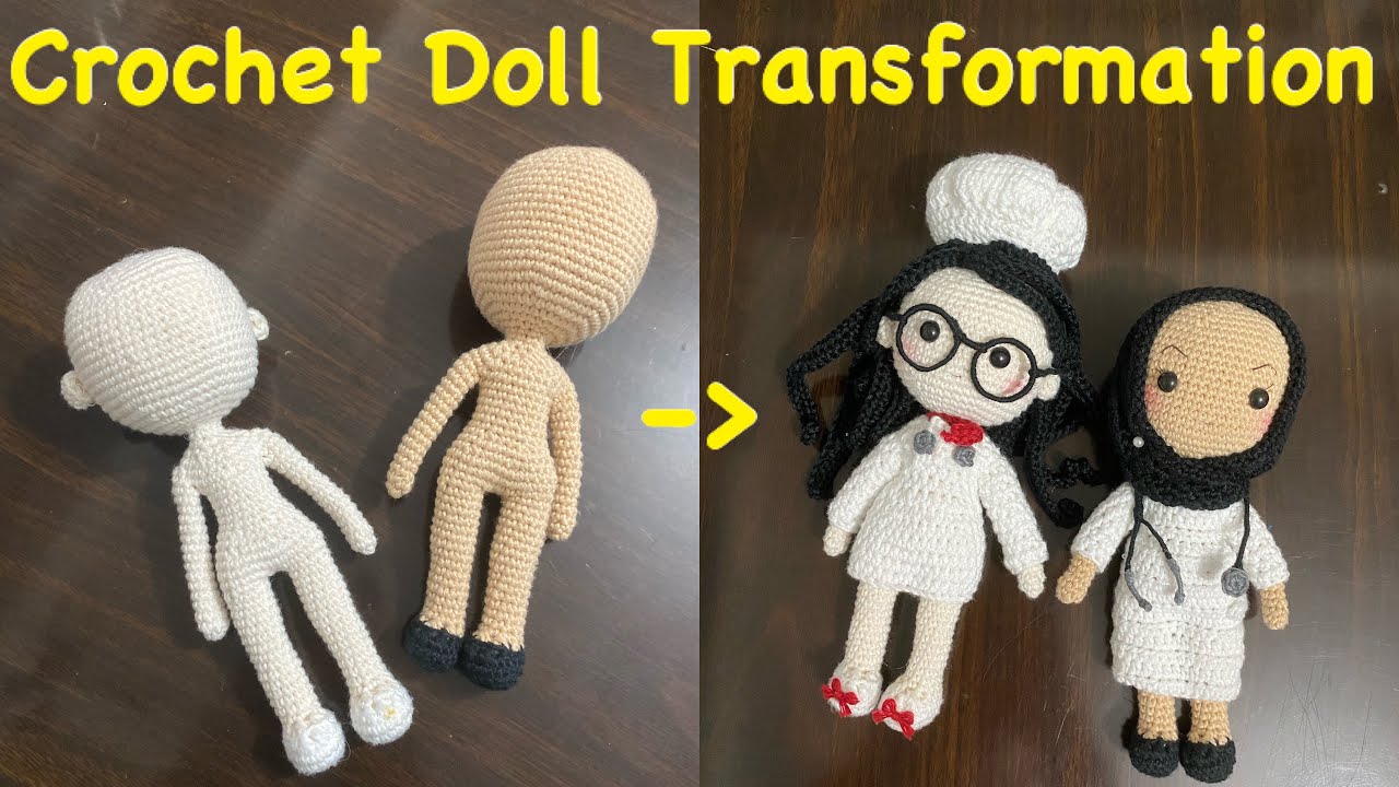 Crochet Doll / Crochet Baker / Crochet Doctor / Crochet Amigurumi QUICK AND EASY