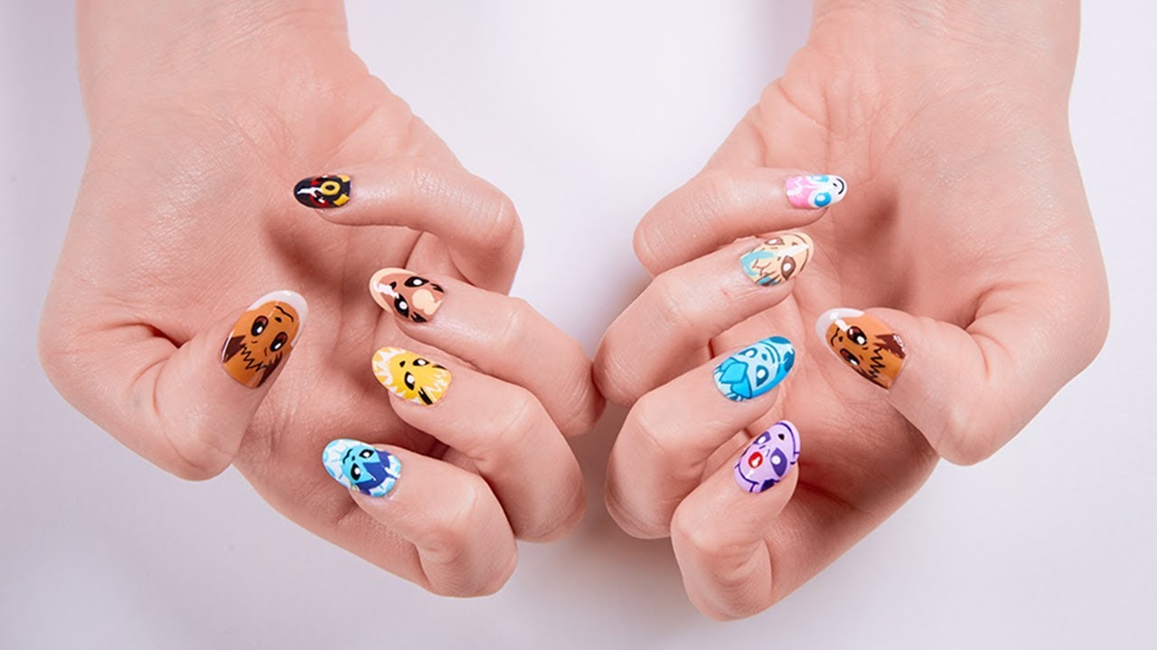 Eevee Evolution Nail Art