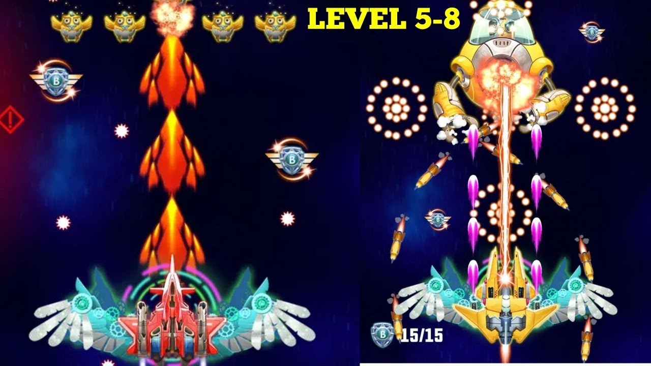 Strike Galaxy Attack: Alien Space Chicken Shooter Gameplay Level 5-8