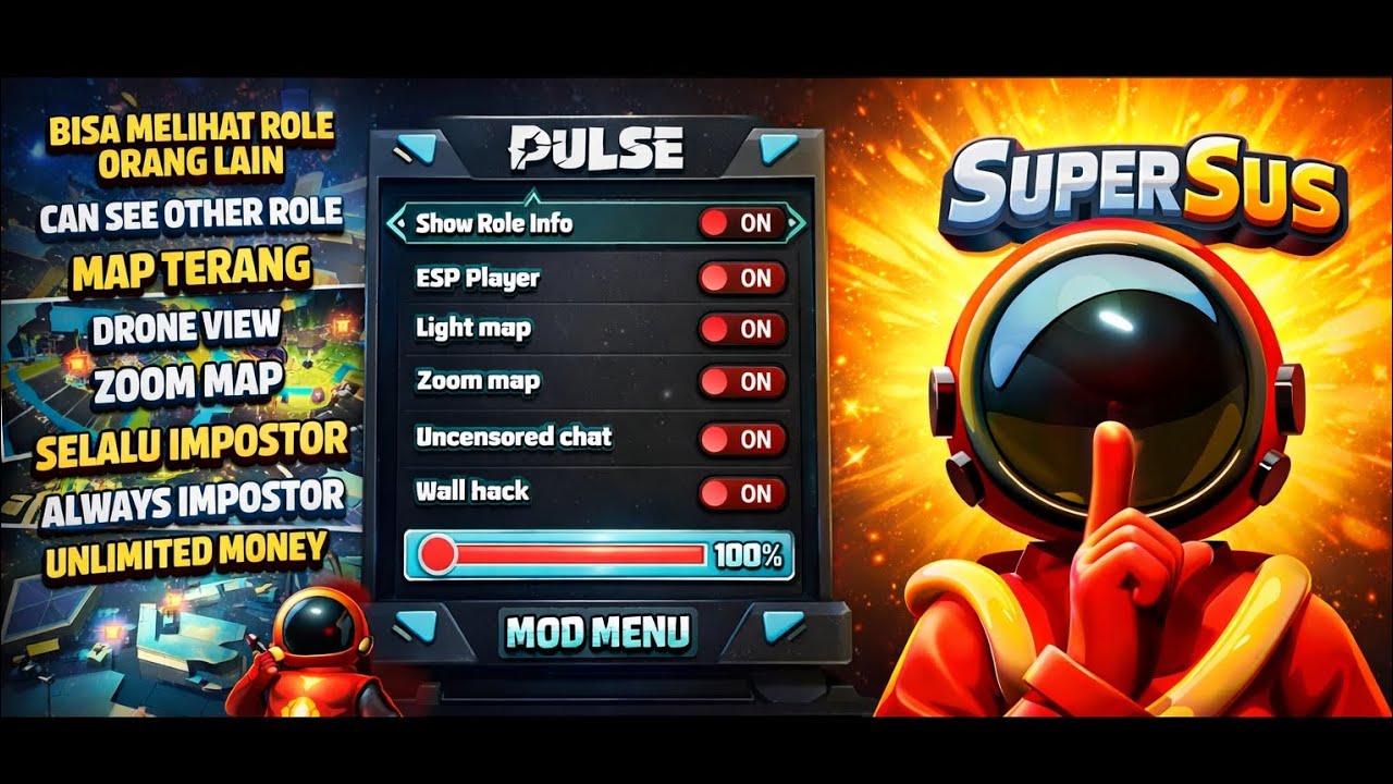 SUPERSUS MOD MENU NEW UPDATE 2026 | UNLIMITED MONEY  !! 🔥💀