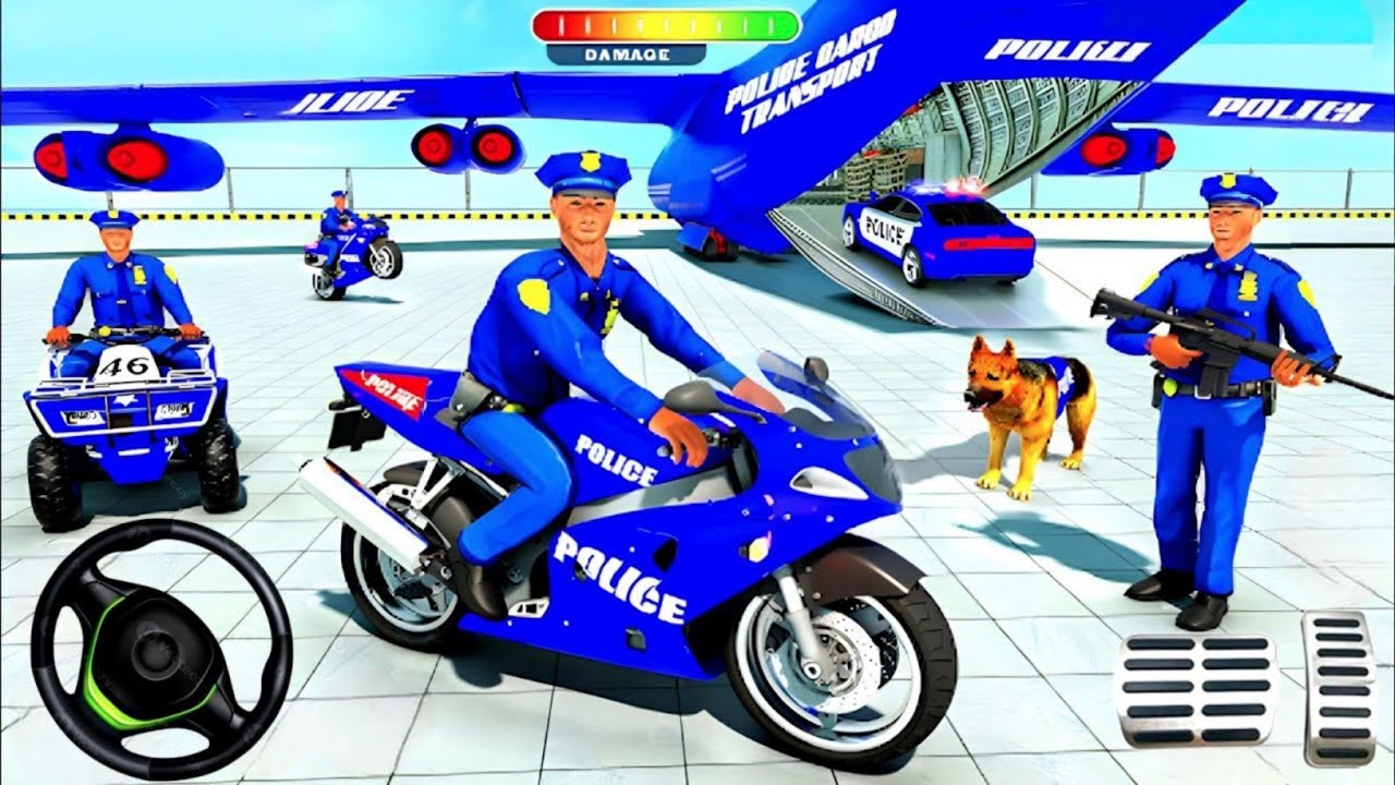 Police Car Chase Simulator 3D Game - Real Cop Cars Driving Simulator 2025 - Android GamePlay
