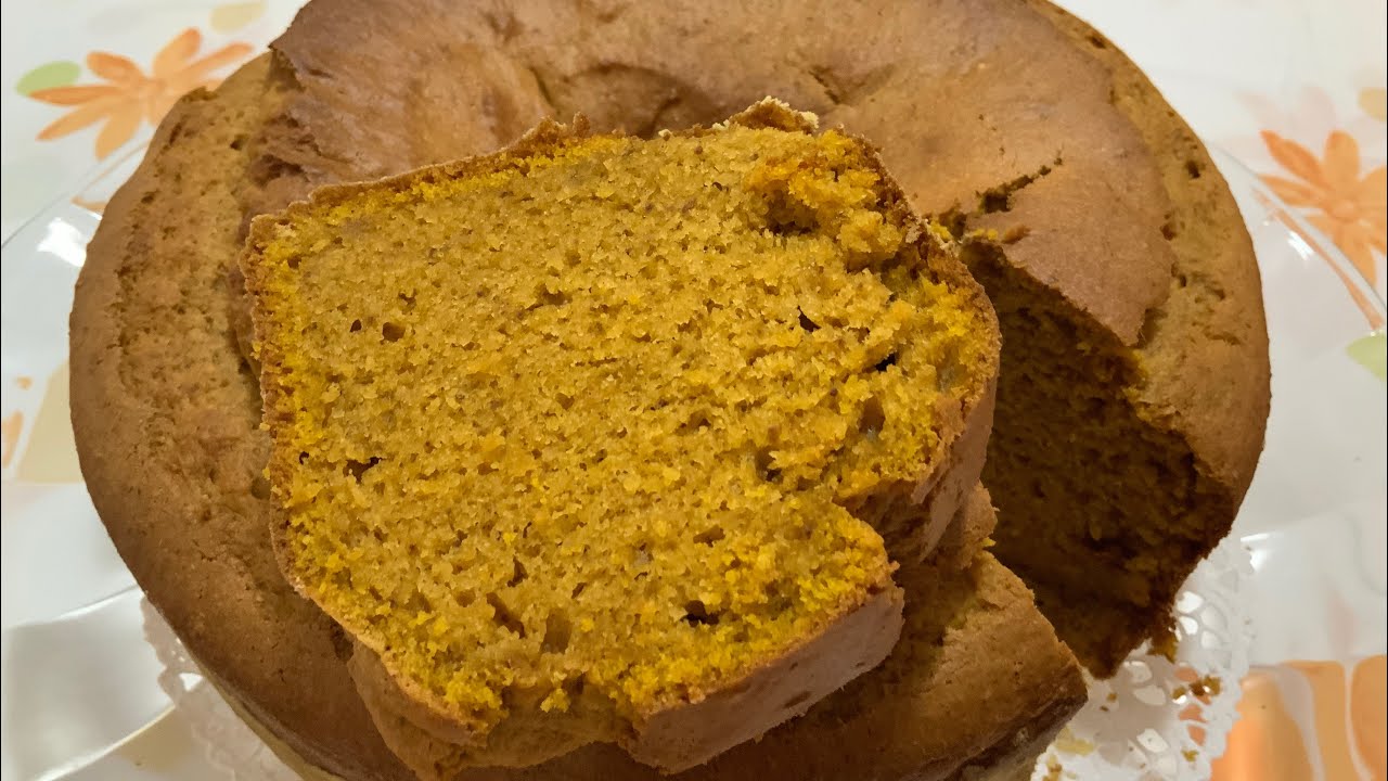 Bolo de Abóbora com Amêndoa ....Happy Halloween 🎃