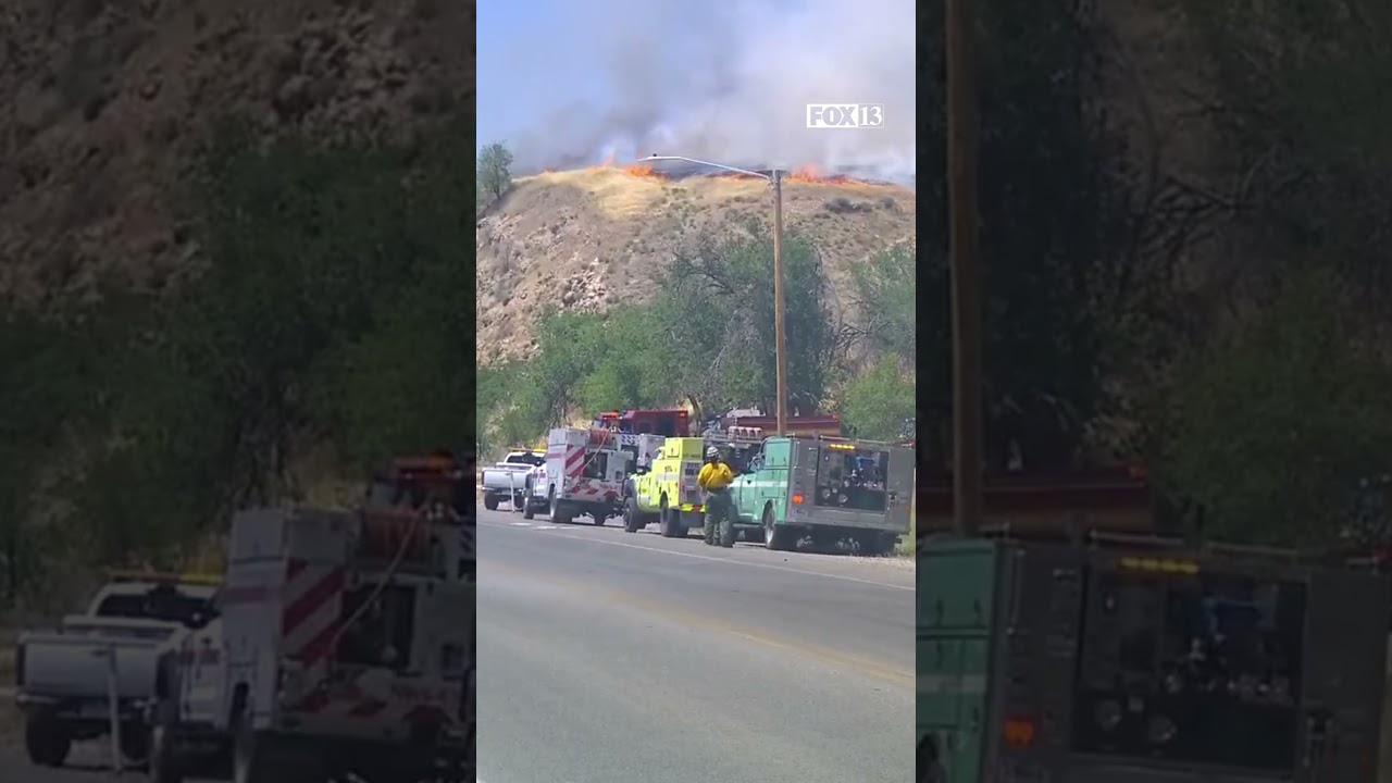 Wildfire encroaches on homes in Salt Lake City foothills
