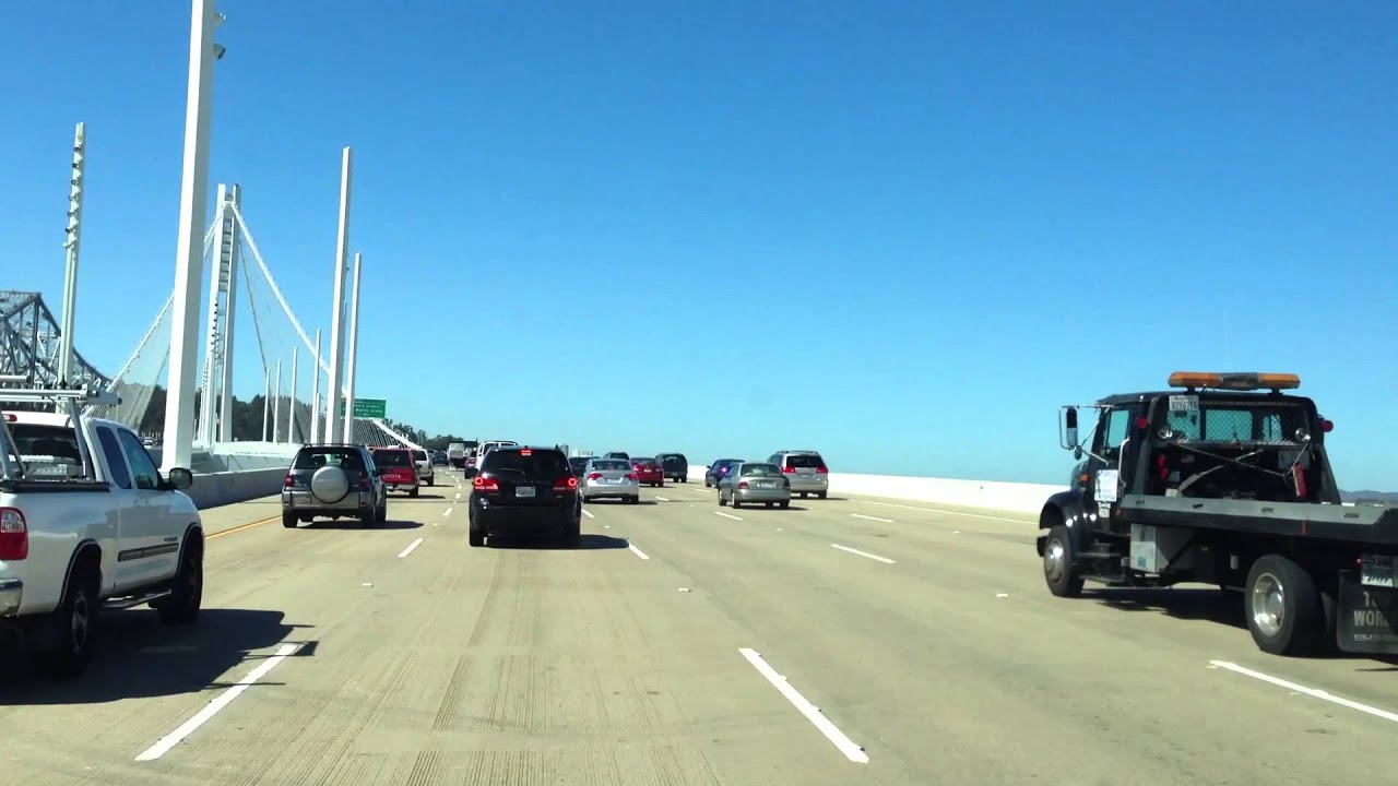 Driving West on the new Bay Bridge