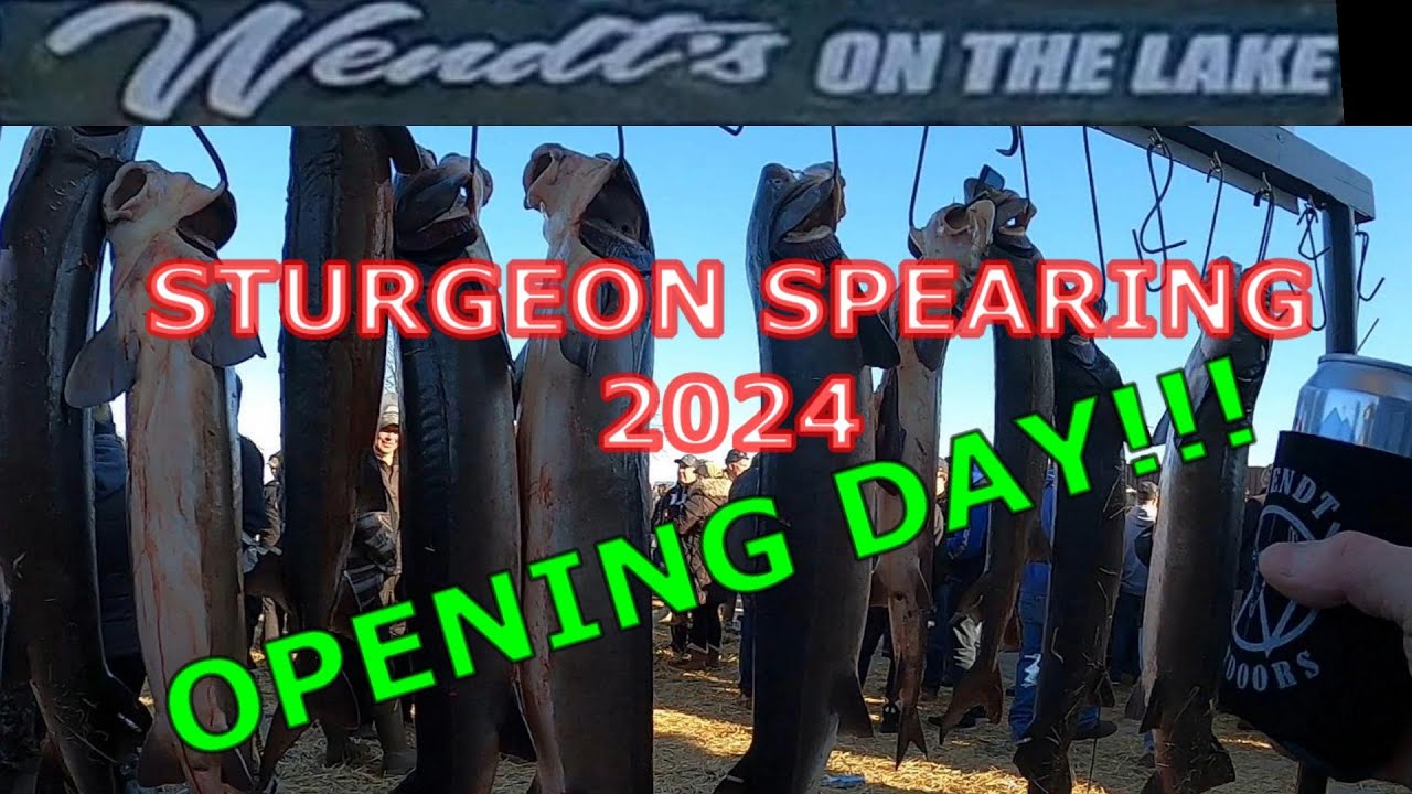 STURGEON SPEARING LAKE WINNEBAGO 2024| OPENING DAY!
