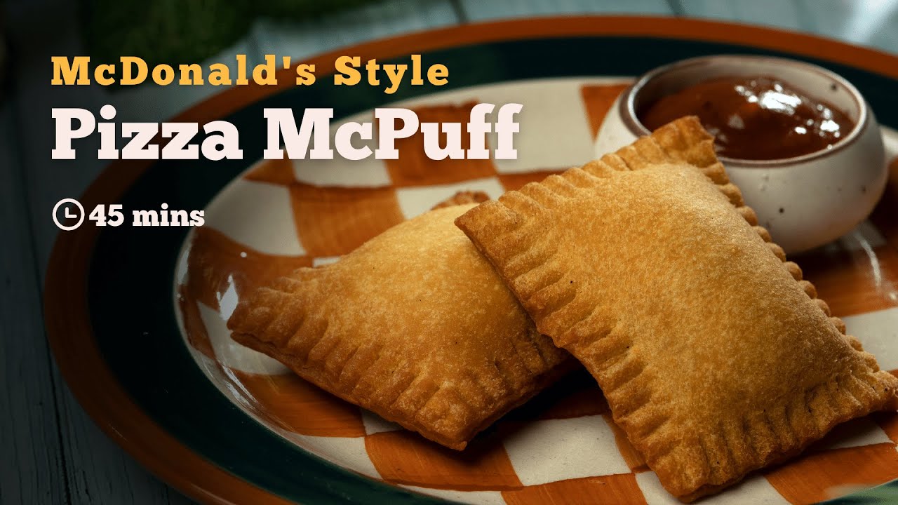 Pizza McPuff | McDonalds style Pizza McPuff | Pizza Puff | American Snack | Snack Recipes | Cookd