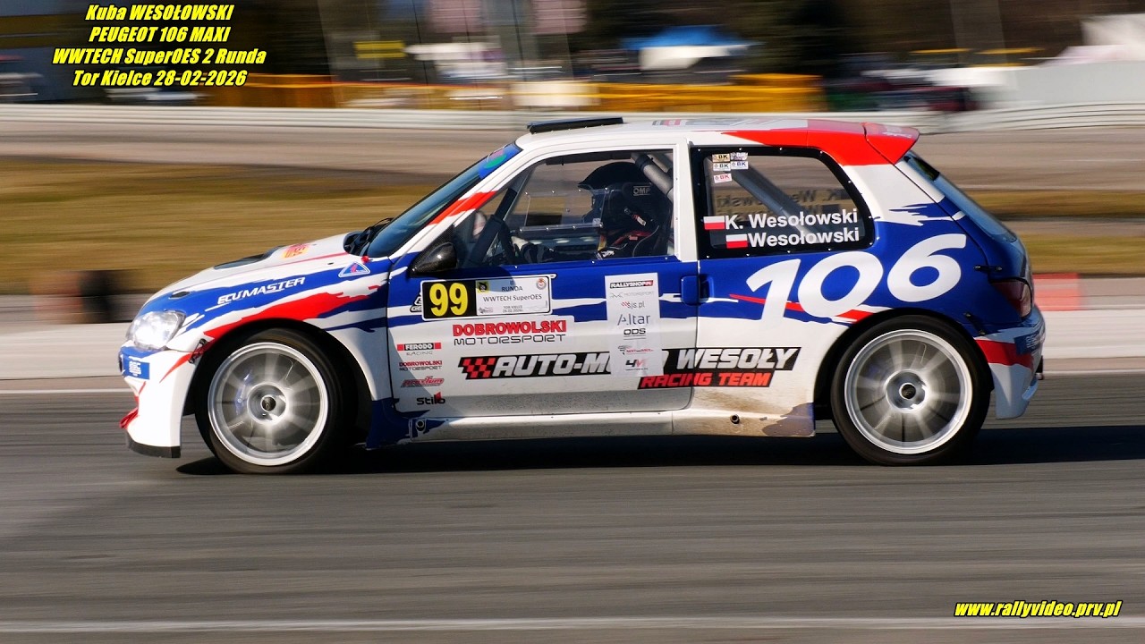 Kuba WESOŁOWSKI - PEUGEOT 106 MAXI - WWTECH SuperOES 2 Runda Tor Kielce 28-02-2026