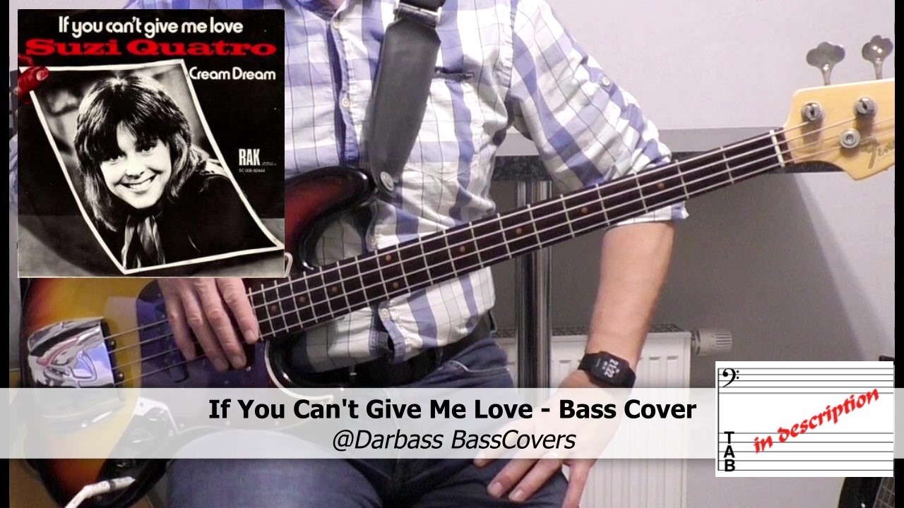 [Suzi Quatro] If You Can't Give Me Love - Bass Cover 🎧 (with bass tabs 🎶 pdf)