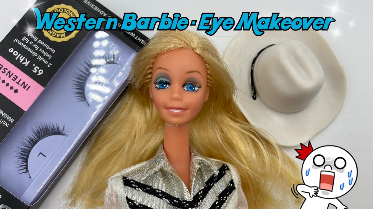 1981 Western Barbie Eye Makeover